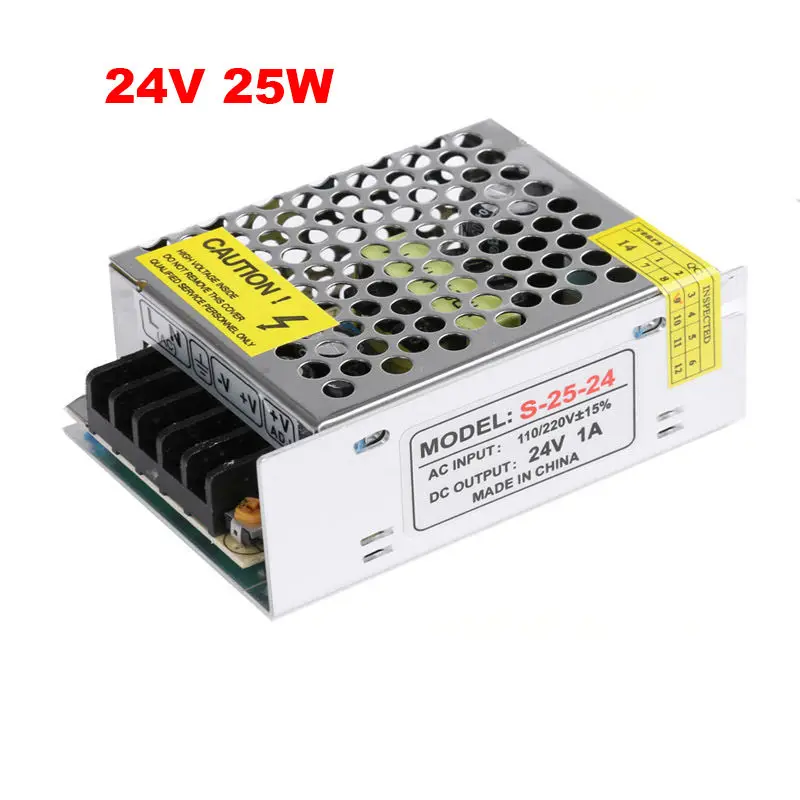 switch ac-dc 24v power supply 25w led driver 24v,DC24V Aluminum AC 110V 220V to 24V light transformer for led strip module light