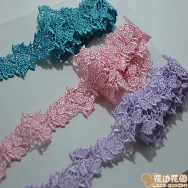 2Y som3cm width pink purple blue Venise laceTrim with high quality for garment accessories and wedding201611064