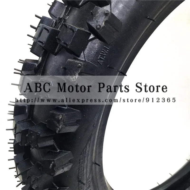 80/100-12 Rear Wheel Tire Out Tyre 12inch deep teeth Dirt Pit Bike Off Road Motorcycle Use