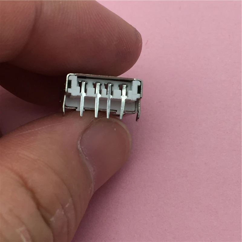 10pcs/lot USB 2.0 4Pin A Type Female Socket Connector G54 2 feet 90 degree Data Transmission Charging