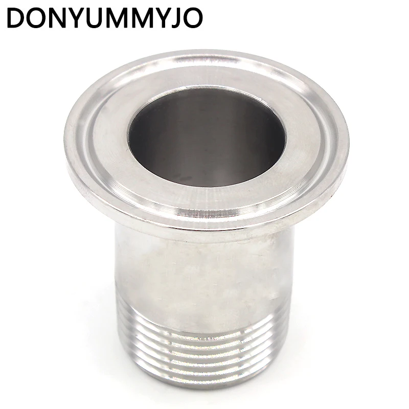 

DONYUMMYJO 1-1/2" DN40 Stainless Steel SS304 Sanitary Male Threaded Ferrule OD 64mm fit 2" Tri Clamp