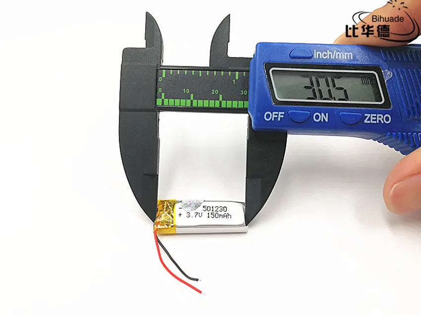 5 قطعة/الوحدة 3.7V 150mAH 501230 بوليمر ليثيوم أيون/ليثيوم أيون قابلة للشحن بطارية ل DVR ، GPS ، mp3 ، mp4
