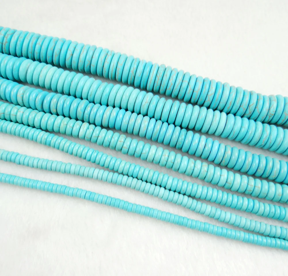 4.6.8.10.12.14MM Natural stone Turquoises Beads DIY Beads For Bracelet Necklace Jewelry Making Wholesale T1