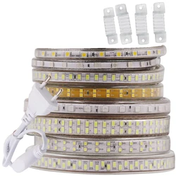 240Leds/m LED Strip SMD 5730 2835 5050 5630 220V 240V Waterproof LED Tape Rope Light RGB Warm White Home Decoration Lighting