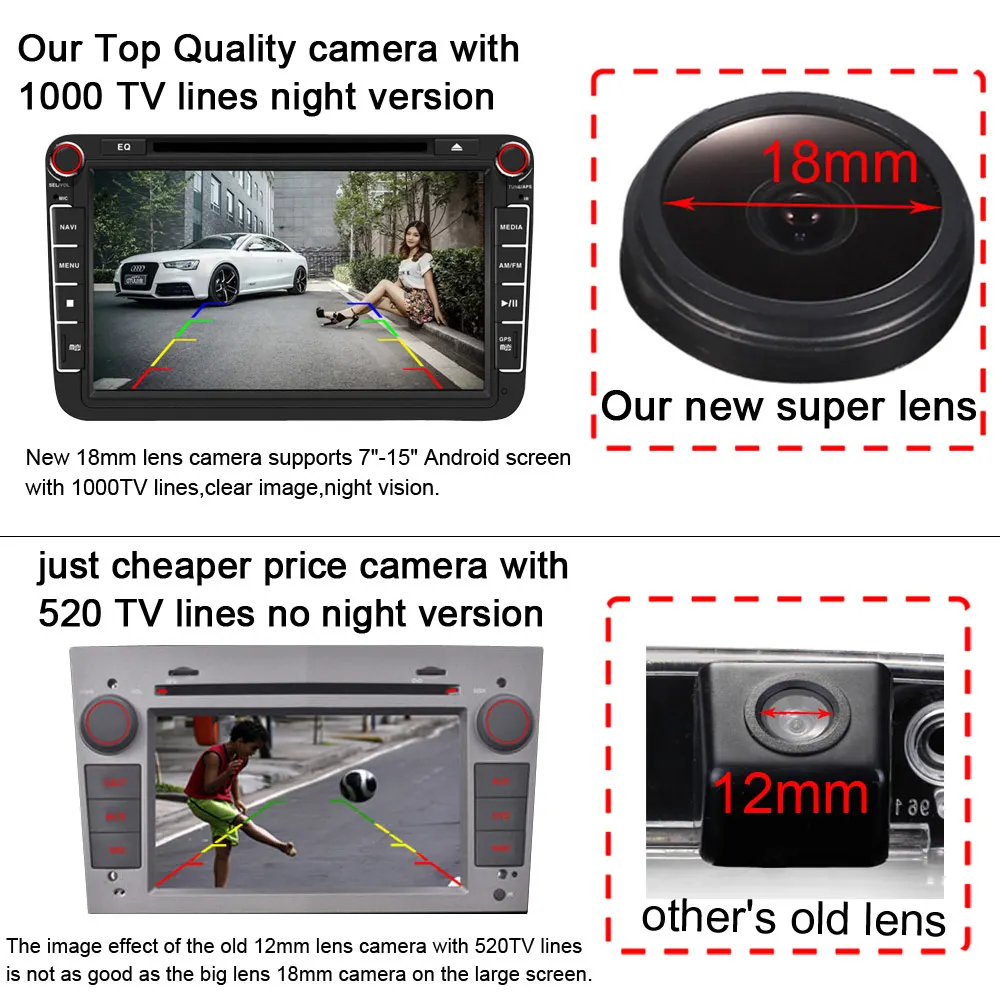 car reverse rear view back up parking camera for Ford Mondeo(01) /Focus (C170) 1 C-Max / Fous Sedan view 4