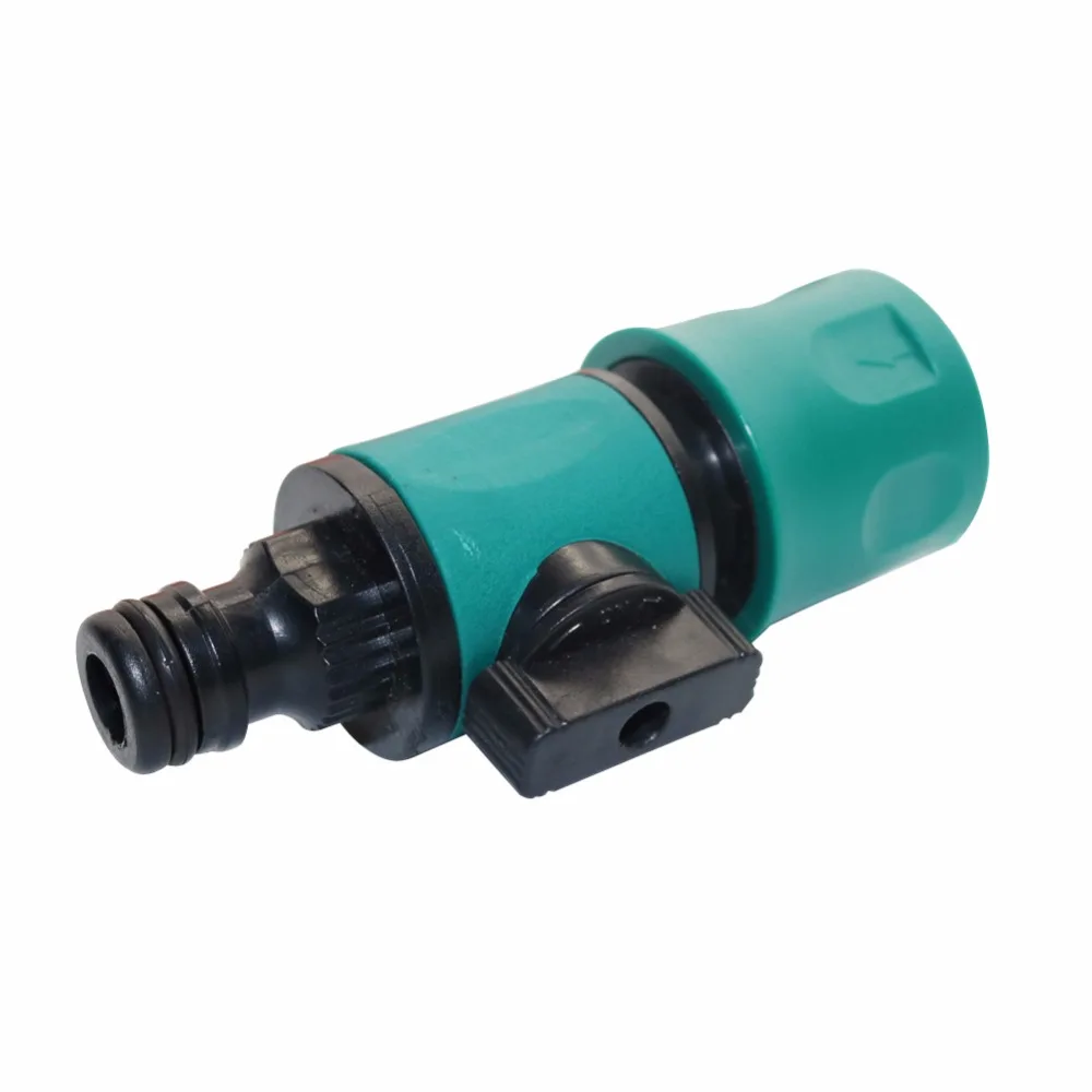 

10 PCs connections to a water pipe Switch connector with valve garden hose connector irrigation system