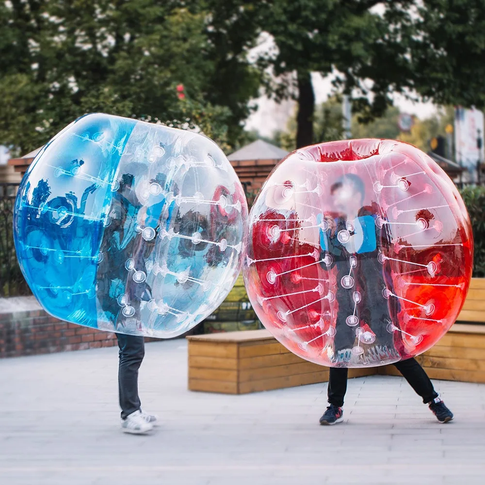 공기 주입식 버블 축구, 0.8mm PVC 1.5m 공기 범퍼 볼 바디, Zorb 버블 볼 축구, 판매용