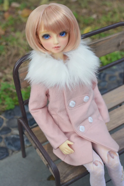 

1/3 scale BJD clothes accessories Fur collar woolen coat for BJD/SD doll.Not included doll,shoes,wig and other accessories 0497