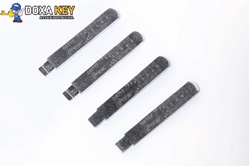 10pcs Original Engraved Line Key for Subaru 2 in 1 LiShi DAT17 scale shearing teeth blank car key locksmith tools