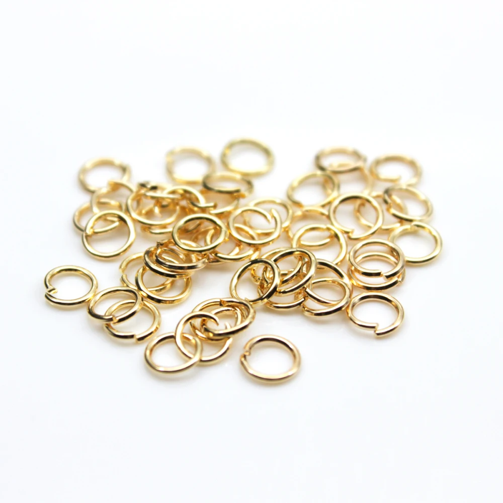 320pcs Metal Jump Rings Silver Color Gold Bronze Color Split Rings Pendant Necklace Connectors For Diy Jewelry Finding Making