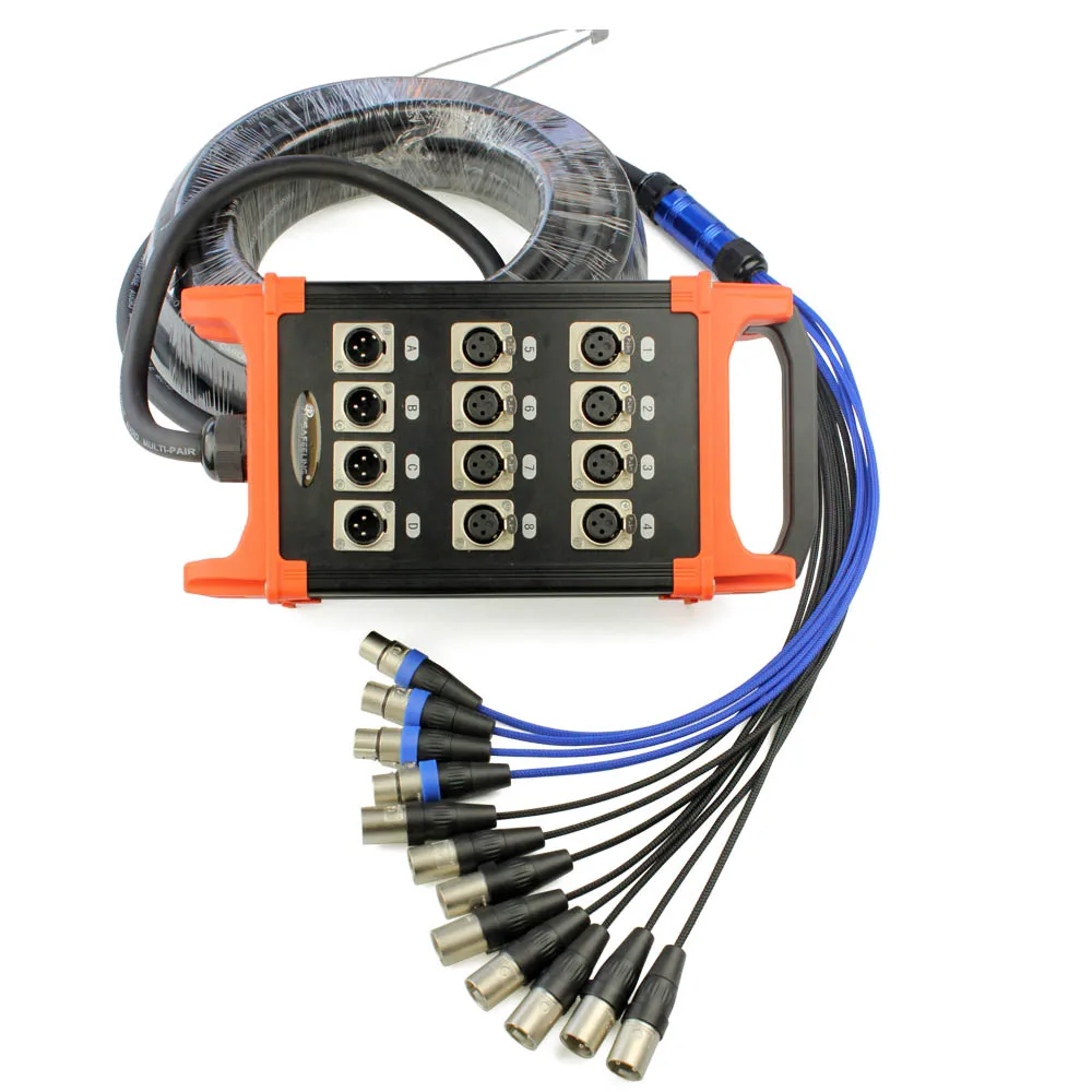 Cobra Cabo 100ft 30 Metro 15 Metros50 Metros 12 Canal Xlr Envia Retur Estágio Cobra Alta Qualidade kl