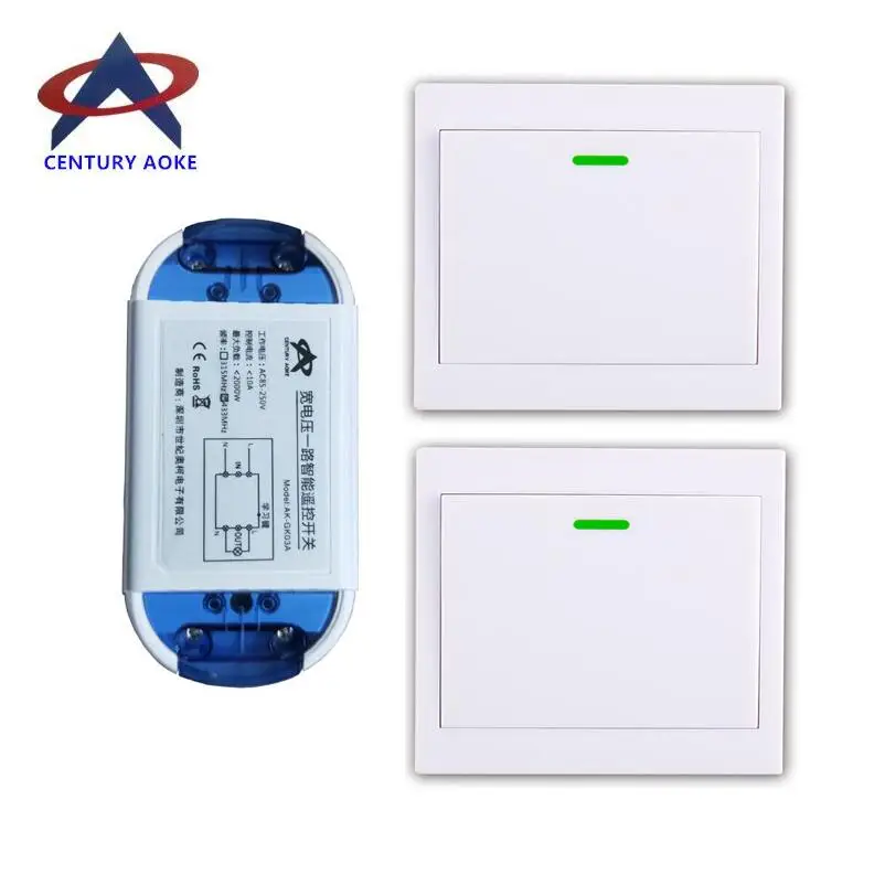 AC 85V 110v 220v 230v  240V 1CH   Wireless Remote Control Switch  transmitter and receiver  light/lamp wall cotroller