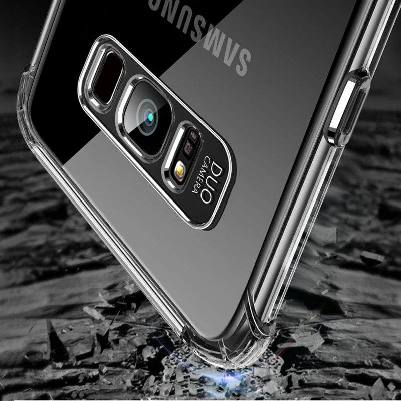 Clear Transparent Soft TPU Case For Samsung Galaxy Note 9 8 S9 S8 Plus S7 Edge J2 Prime J5 Pro J7 2017 A6 A8 2018 Silicone Cover