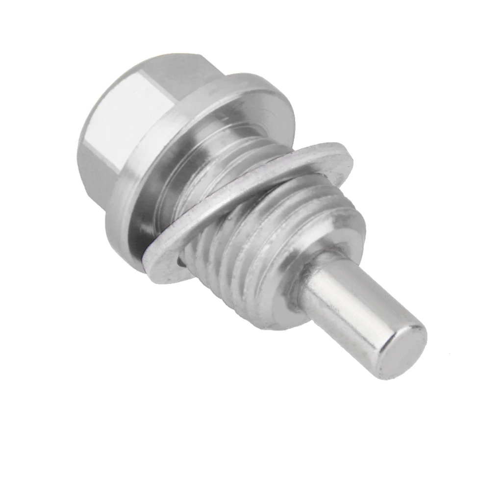 M14X1.5 Anodized Magnetic Engine Oil Pan/Transmission Drain Plug Silver Keep Harmful Metal Shaving out of your engine