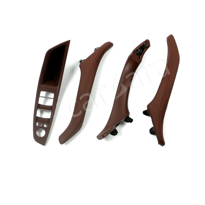 6 optional color durable ABS+PC material Leather interior door handle set for BMW 5 series F10 Left hand driving