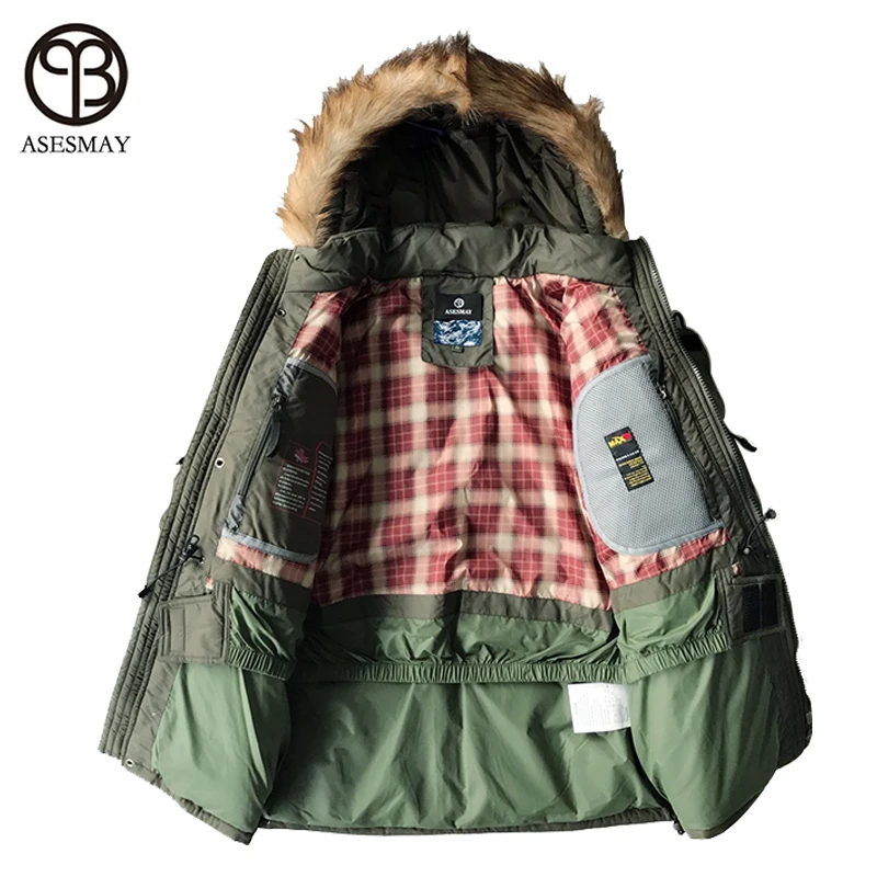 Asesmya 2021 New Fashion Winter Outwear Down Jacket Men Casual Wellensteyn Parka Male Winter Jackets Plus Size Thick Warm Coats