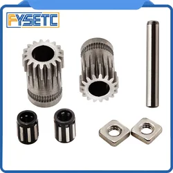 1Set Prusa i3 MK2/MK3 3D Printer Part Cloned Btech Dual Gears DIY Prusa i3 Steel Pulleys Kit 3D Printer Gears Extrusion Wheel