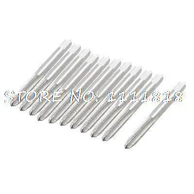 

10pcs 4mm Dia Straight Screw 3 Flutes Machine Taper Tap