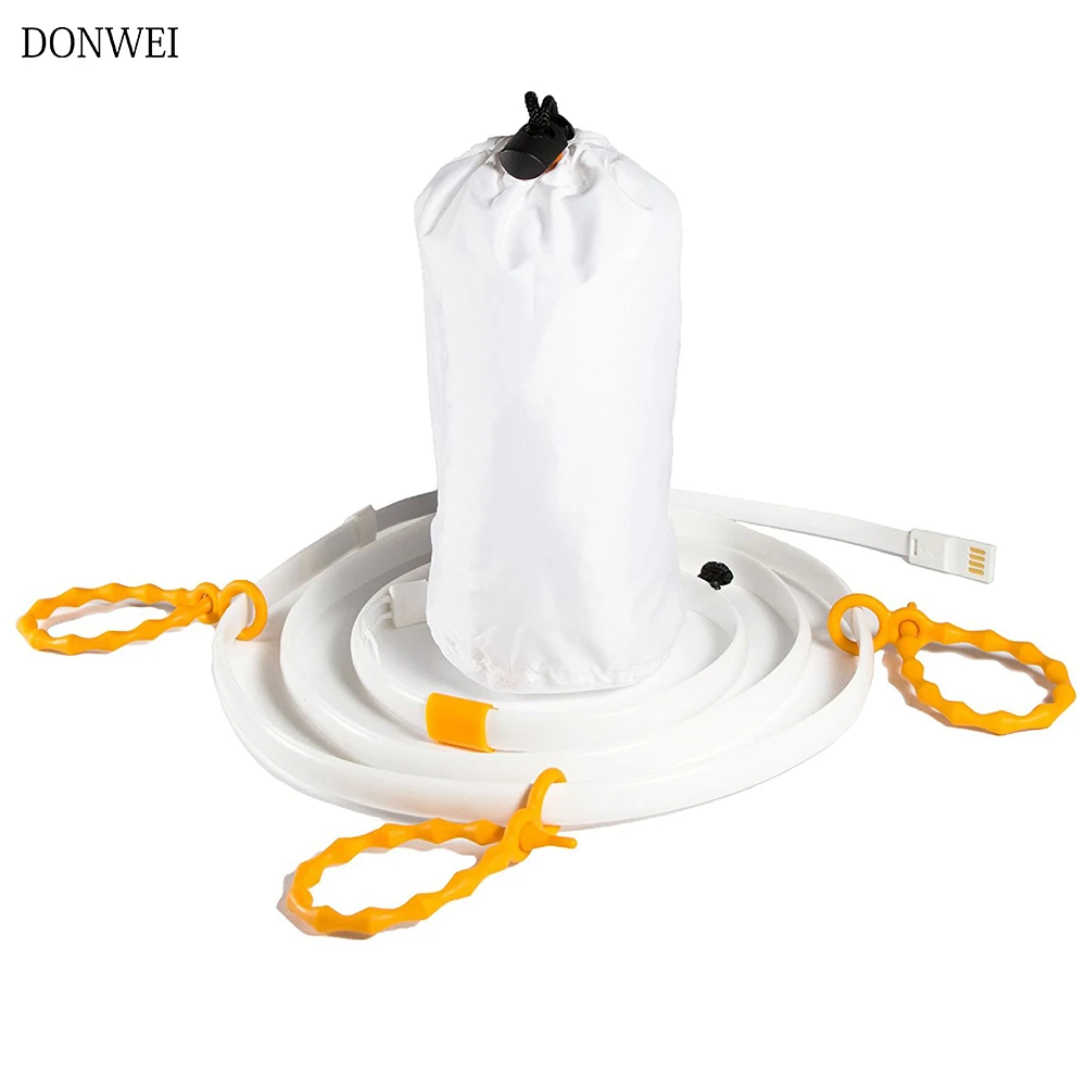 Donwei Tent led Strip Camping Lights IP67 Waterproof USB Rope Lights Portable Lantern hiking emergency String Light Safety Light