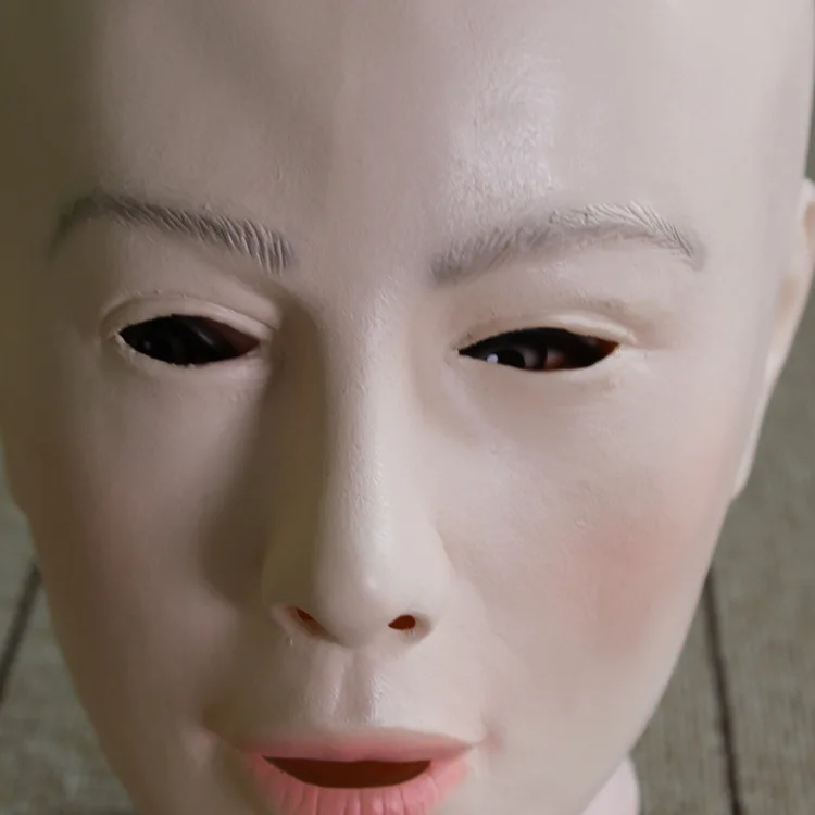 High Quality Silicone Lady Human Mask crossdress female mask realistic silicone party mask Women Cosplay Face Mask For Cosplay