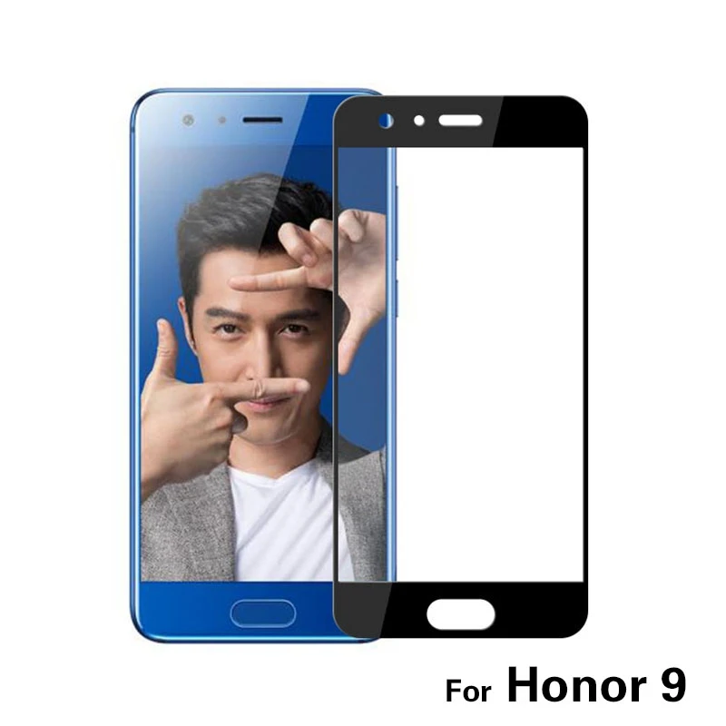 RONICAN for Huawei honor 9 glass tempered screen protector full cover blue protective film for Huawei honor9 tempered glass film