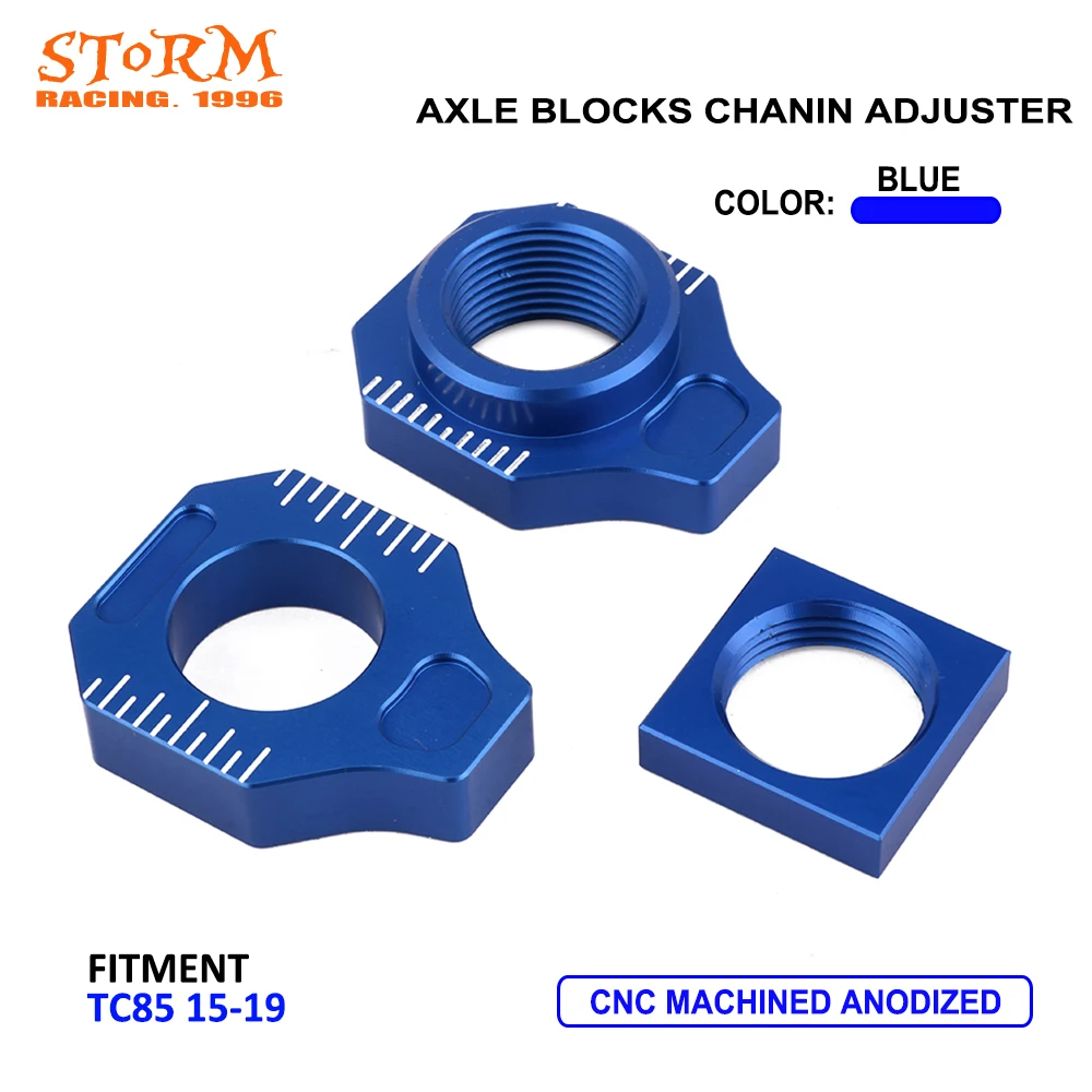 Motorcycle CNC Orange Axle Block Chain Adjuster For KTM SX85 FREERIDE250F FREERIDE250R FREERIDE350 FREERIDE 250F 250R 350