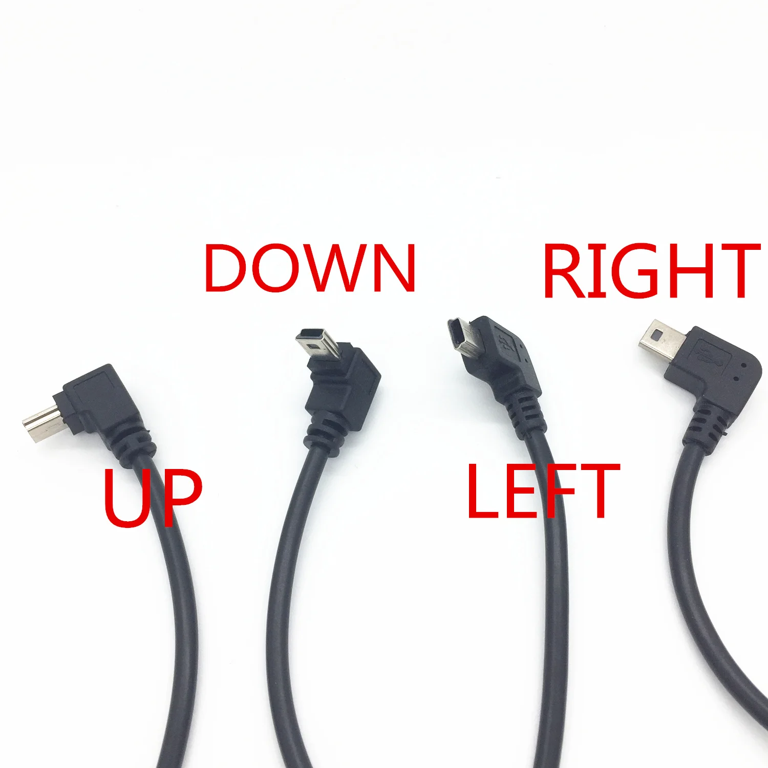 90 Degree 4 Angle USB Type A Female To Mini B 5 Pin Male Cable Adapter