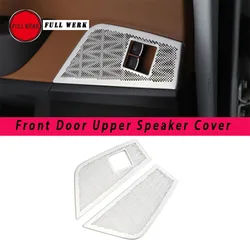 Set of 2pcs SS Car Styling Front Door Upper Speaker Decoration Cover Trim Sticker for VW CC 10-18 Interior Moulding Accessories