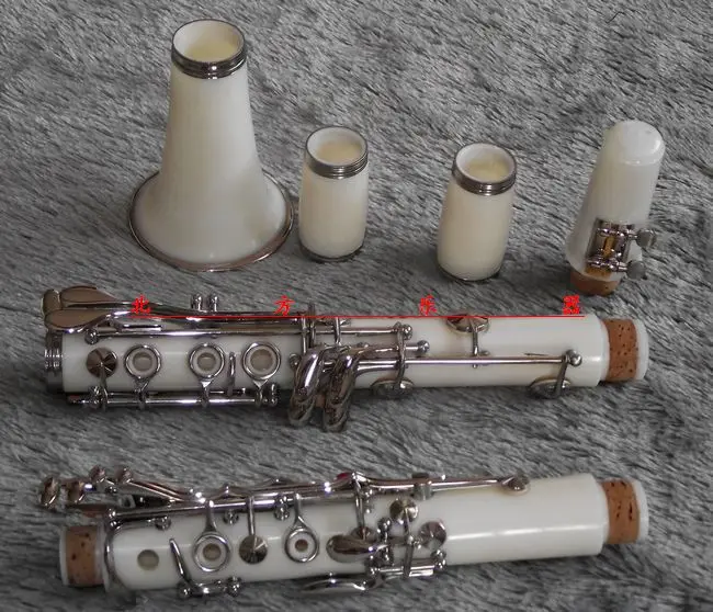 

New White color Bb clarinet ABS Resin Material