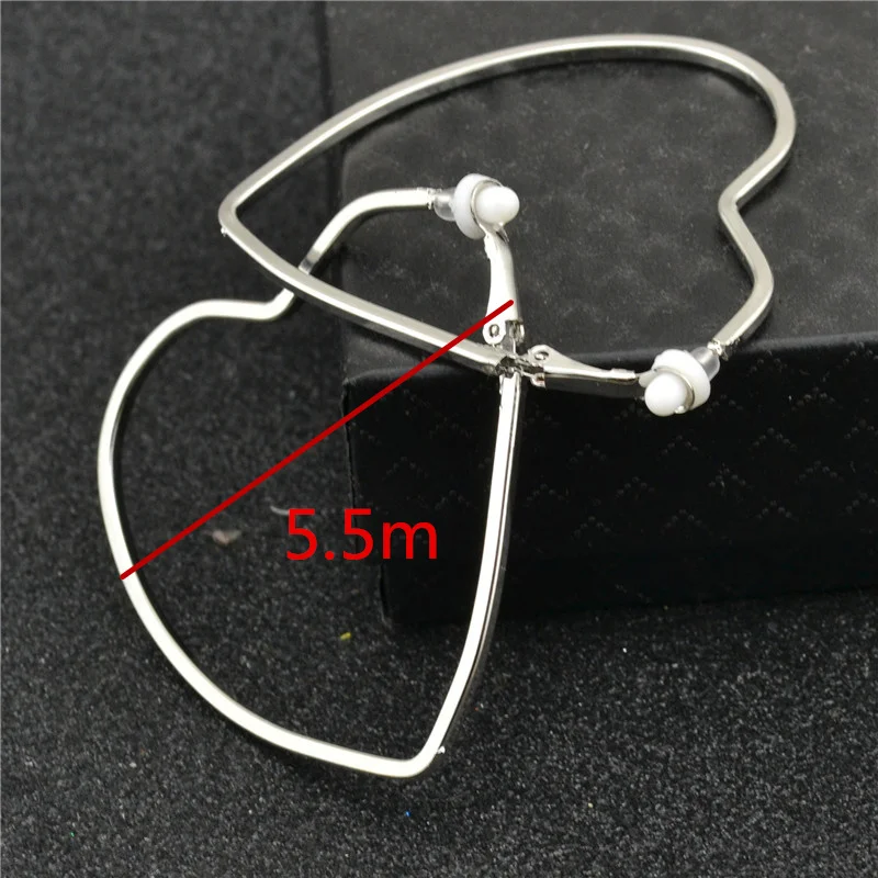 Earrings Without Ear Holes To Wear Do Not Remove The Cushion Silver Gold Heart Plating Frosting Lovely Ladies Earrings for Women