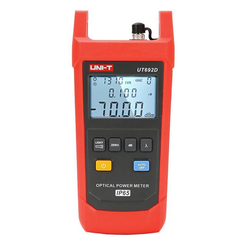 UNI-T UT692D Handheld Optical Power Meter Measurement Range -70 to 10dBm IP65 Professional Tester with Backlight