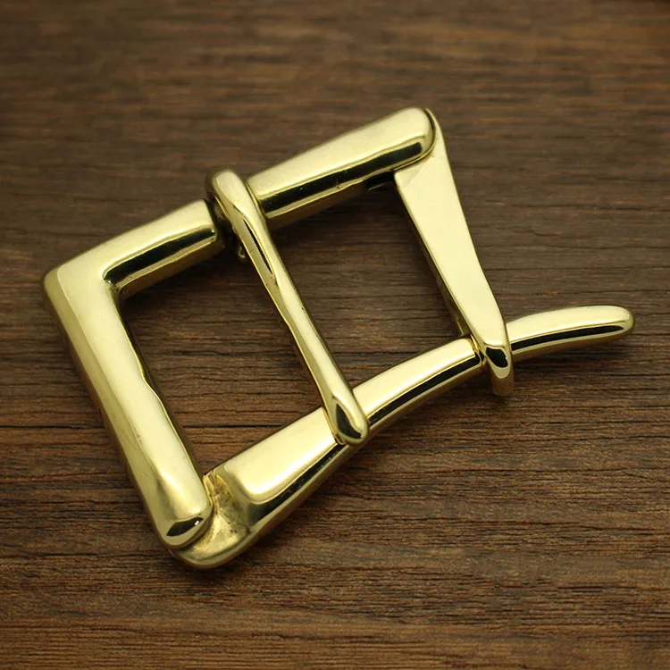 

2pcs DIY Solid Brass Pin Buckle for Leather Belt 1 1/2" 38mm Craft Hardware Quick Release Men's Belt Buckle Firefighter Buckles