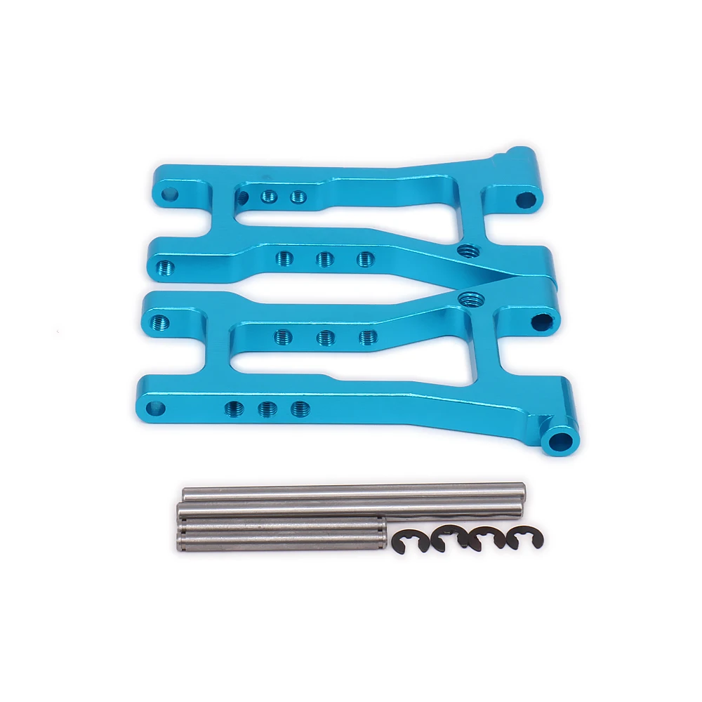 Juego de brazo de suspensión inferior trasero, brazo izquierdo y derecho para coche Rc Hobby 1/10 HPI RS4 113698 6061-T6 CNC, juego de suspensión de aleación de aluminio