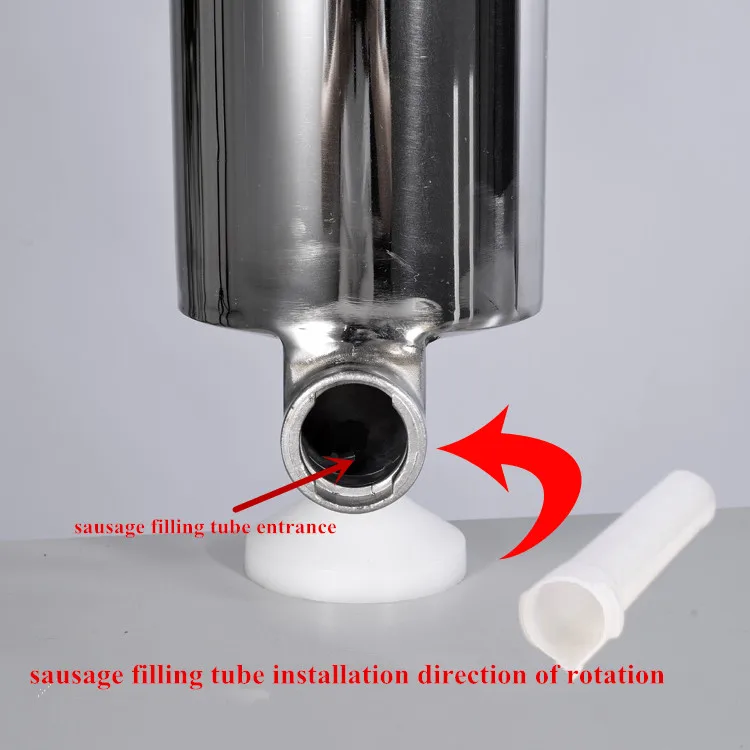 4L الفولاذ المقاوم للصدأ دليل صانع السجق المنزلية العمودي السجق ستوفير حشو