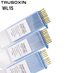 Nuovo elettrodo di tungsteno a testa d'oro da 10 pezzi 1.6/2.0/2.4/3.0/3.2/4.0 x150mm ago di tungsteno TIG/asta di tungsteno/perno di saldatura