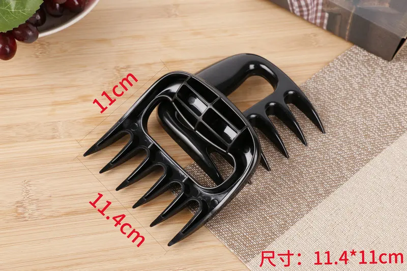 200PCS Bear Claw Outdoor Barbecue Meat Handler Claws BBQ Tool Kitchen Fruit / Barbecue Fork ( 2pcs/set )