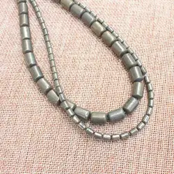 Natural Pyrite Protruding head column Beads 15inch per strand,For DIY Jewelry Making !We provide mixed wholesale for all items!