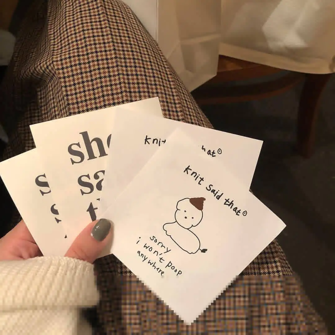 SIXONE 4 Sets Ins Hot Simple Style Decorative Stickers Individual Creative Card Paste Photo Props stationery notebook sticker