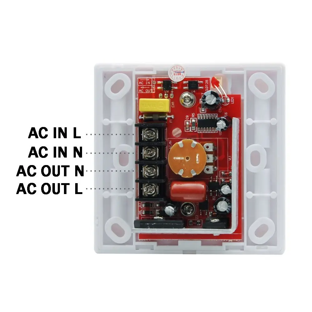 GANRILAND Triac LED Dimmer AC 220V 110V with Remote Control Specially Designed for Single Color Vintange LED Filament Bulb Lamps