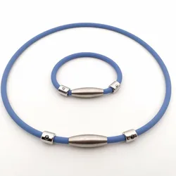 Pure germanium health suit anion silicone necklace bracelet suit