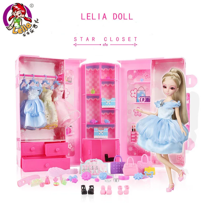 Genuine Lelia dolls girls toys doll Fashion clothes shoes suits kawaii doll Accessories toys for children kids birthday gifts