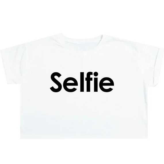 Sugarbaby Selfie Crop Top T Shirt Tee Womens Girl Funny Fun Tumblr Hipster Swag Grunge Kale Goth Punk Fashion Boho Indie T shirt