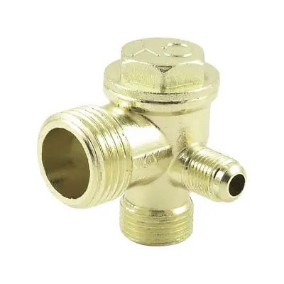 21mm 16mm 10mm Male Threaded Tube Connector Air Compressor Check Valve