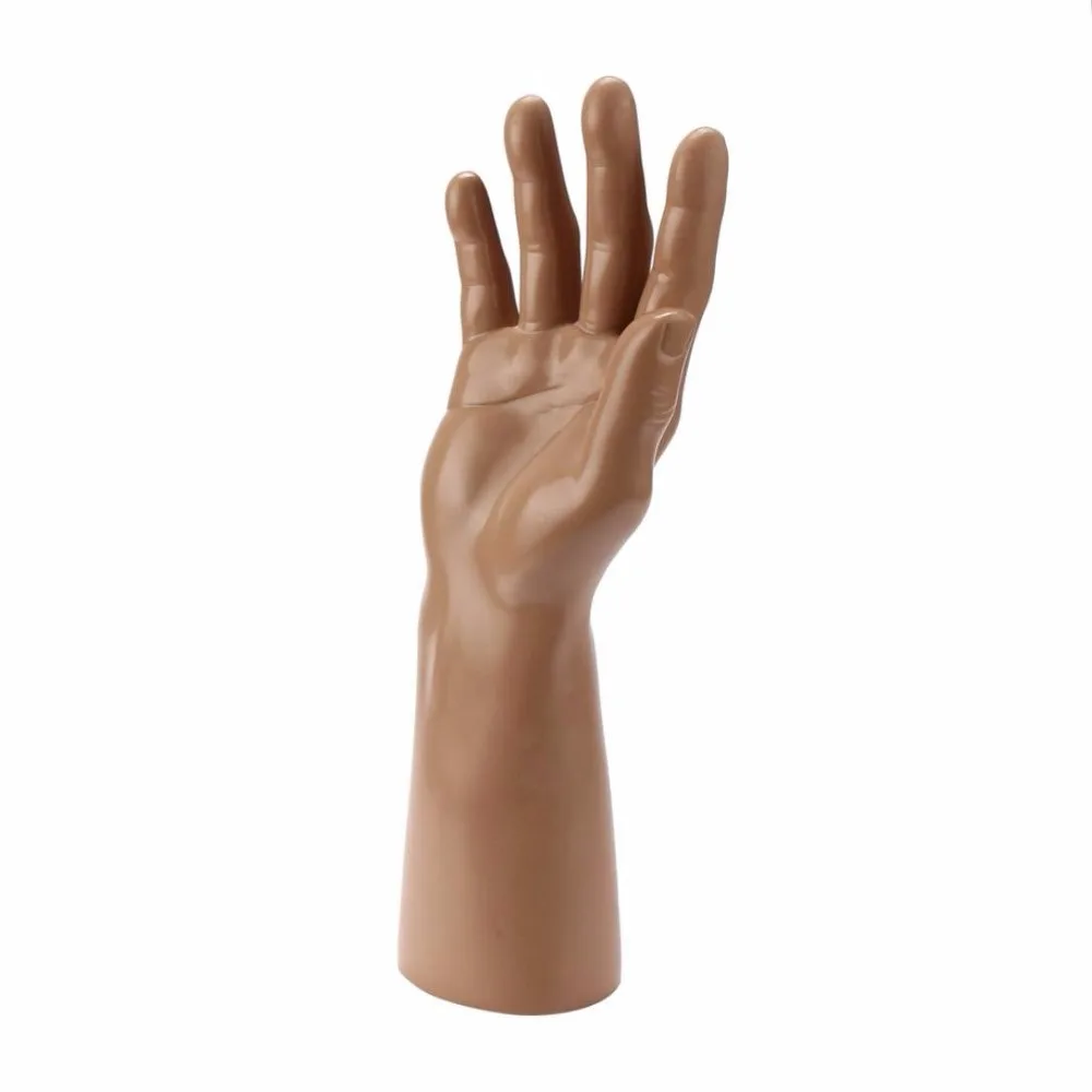 CAMMITEVER 30cm Man Hand Resin Mannequin Hand Finger Jewelry Bracelet Necklace Stand Holder Rack Display