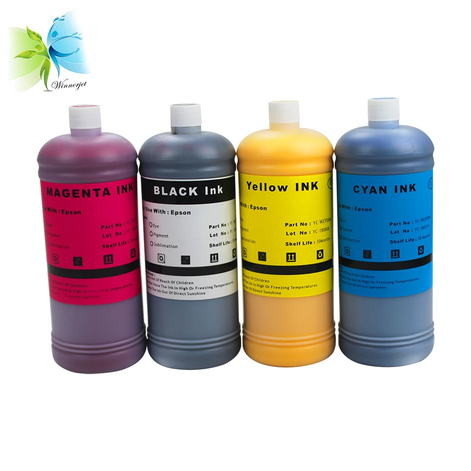 Winnerjet 4 Colors 1000ml Dye Ink for Epson Stylus S20/S21/SX100/SX110/SX105/SX115/SX200/SX205/SX209/SX210 Printer