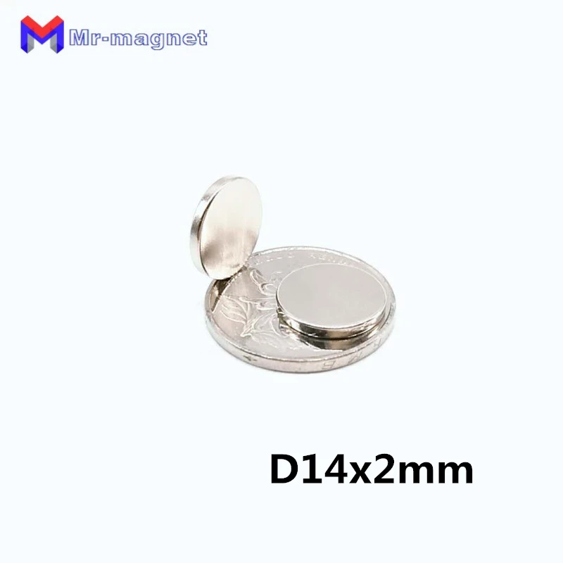 

50pcs 14x2mm magnet 14x2 N35 super strong rare earth magnet D14x2mm, 14*2 small fridge magnets D14*2mm, 14mmx2mm magnet 14mm*2mm