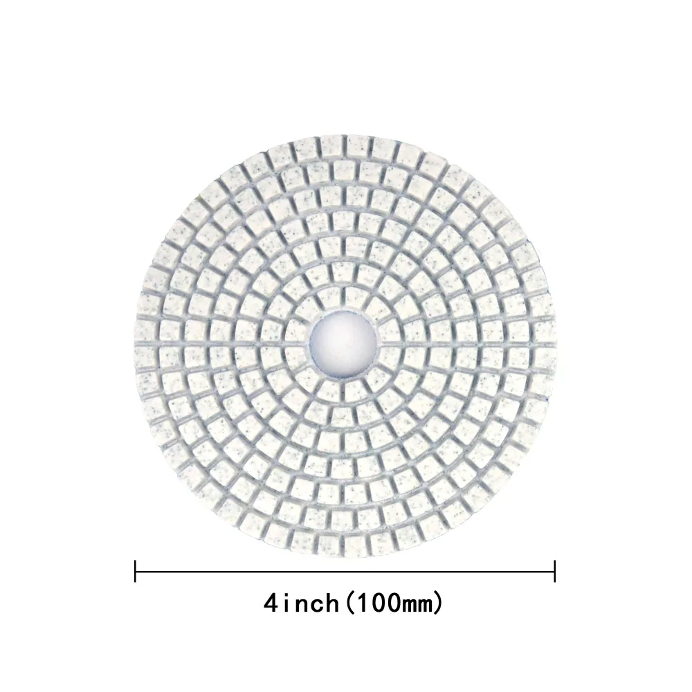 2 BỘ 4 Inch (100mm) kim cương Móc & Vòng Lặp Ướt/Khô Nhám Đĩa Cho Đá Hoa Cương ĐÁ BÊ TÔNG Mặt Đá Hoa Cương Đánh Bóng Điều Hòa