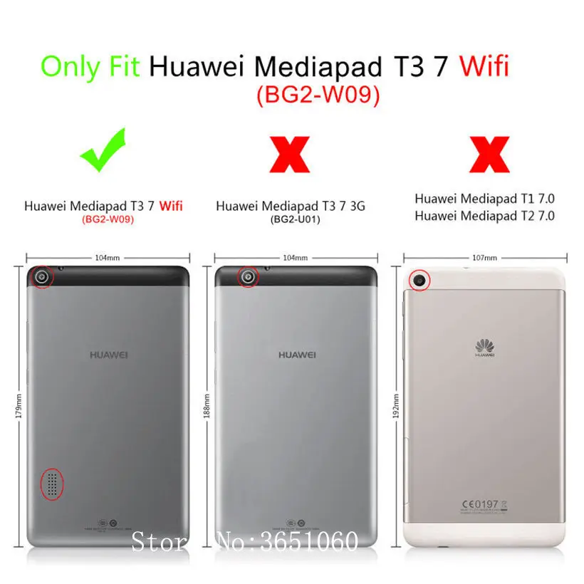 Glitter Case for Huawei MediaPad T3 7.0 WIFI BG2-W09 Cover Funda Silicone PU Leather Skin for Honor Play Pad 2 7.0 +Film+Pen
