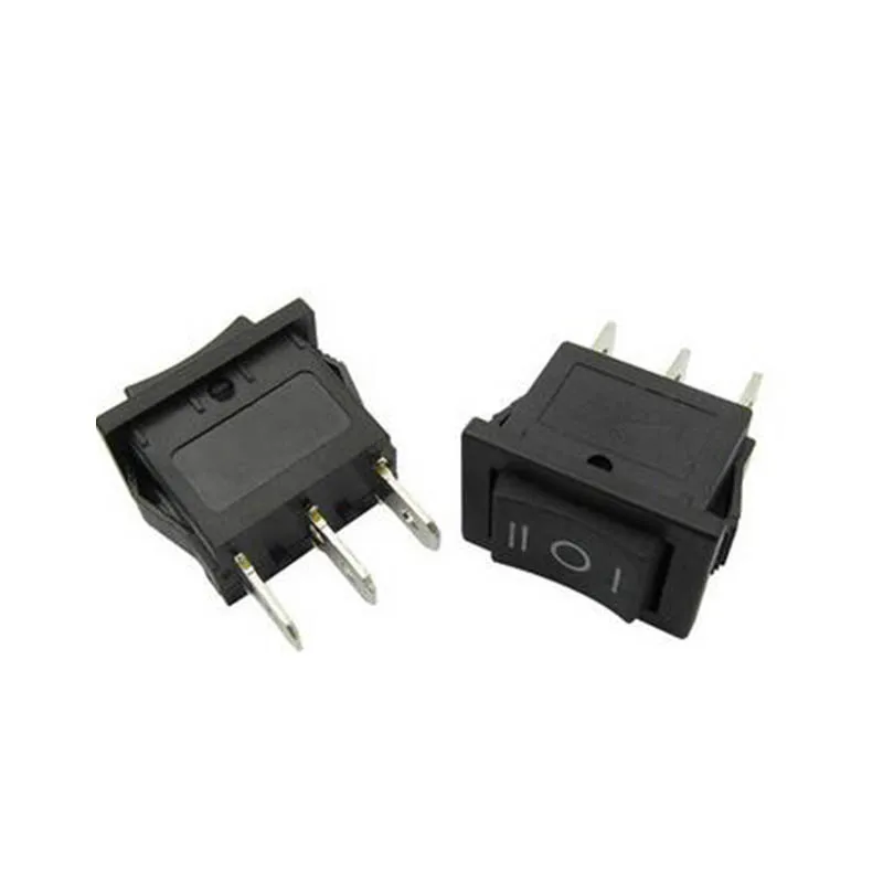 20 Buah 21*15 Mm 6A Saklar Rocker Perahu Rocker Switch 3 Pin 3 Gigi Saklar On-Off aksesoris Listrik