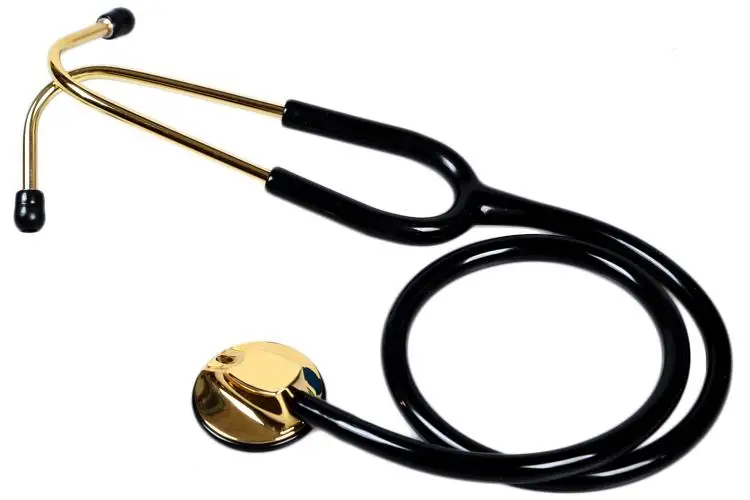 Professional stethoscope Luxury high quality full set single-head one-pipe stethoscope free shipping